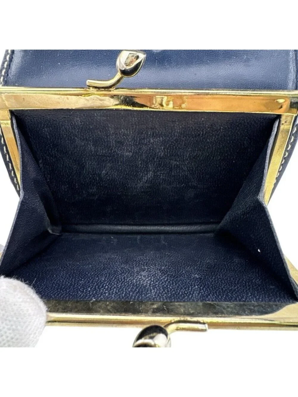 Gucci Micro GG Bifold Wallet Navy